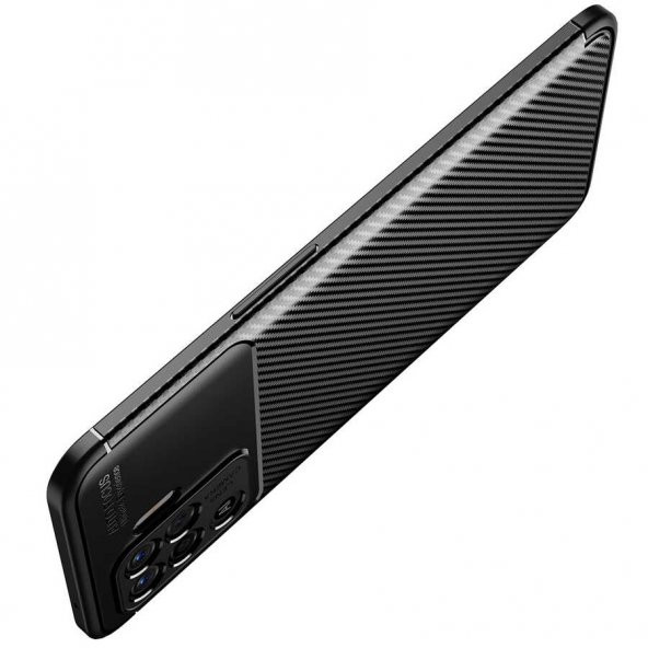 Oppo Reno 5 Lite Kılıf Zore Negro Karbon Tasarım Silikon Kılıf - 10