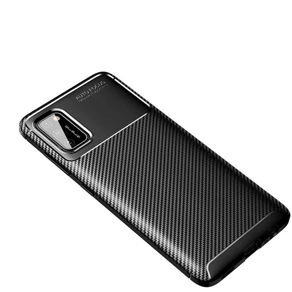 Galaxy A02S Kılıf Zore Negro Karbon Tasarım Silikon Kılıf - Resim 3
