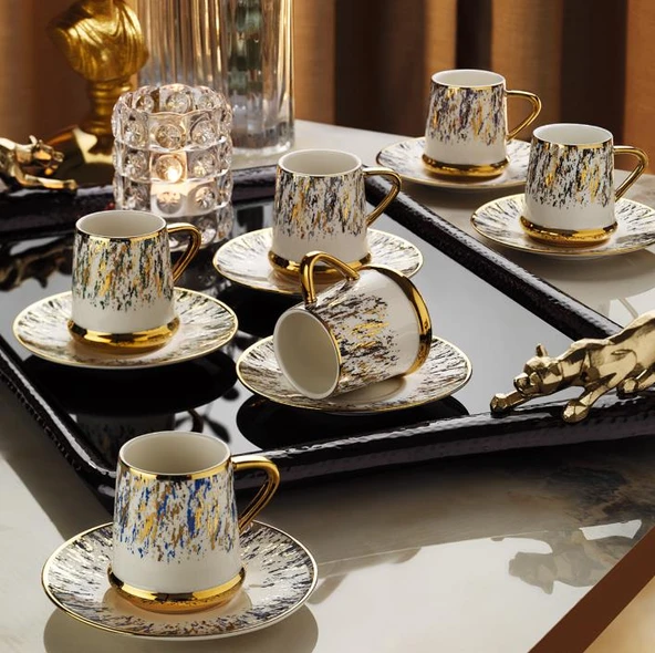 Aryıldız Revan 6 Kişilik Kahve Fincan Takımı