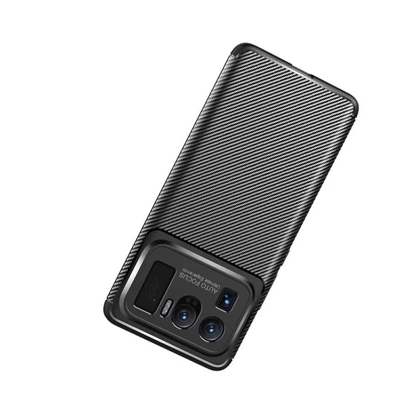 Xiaomi Mi 11 Ultra Kılıf Zore Negro Karbon Tasarım Silikon Kılıf - 12