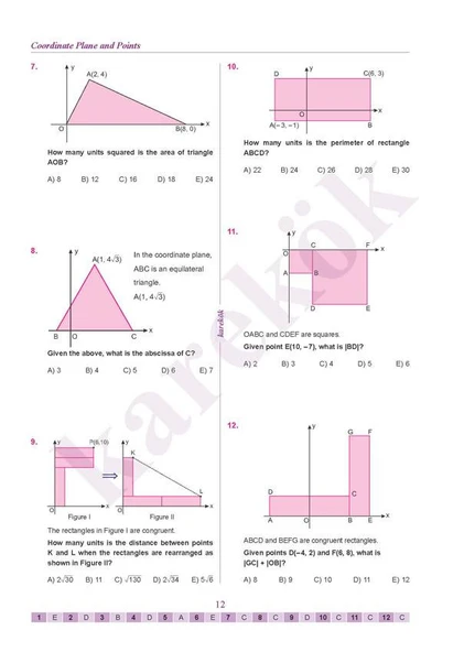 Challenging Questions in Analytıc Geometry for High School Students KAREKÖK YAYIN. - 3
