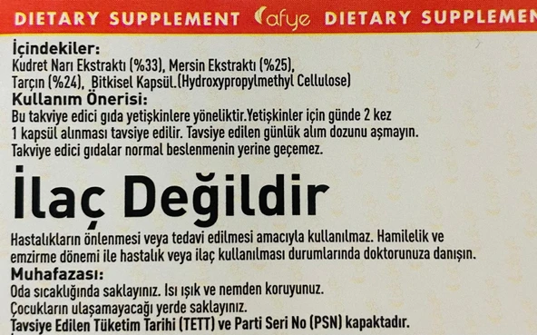 Afye Optima (60 kapsül) - 3