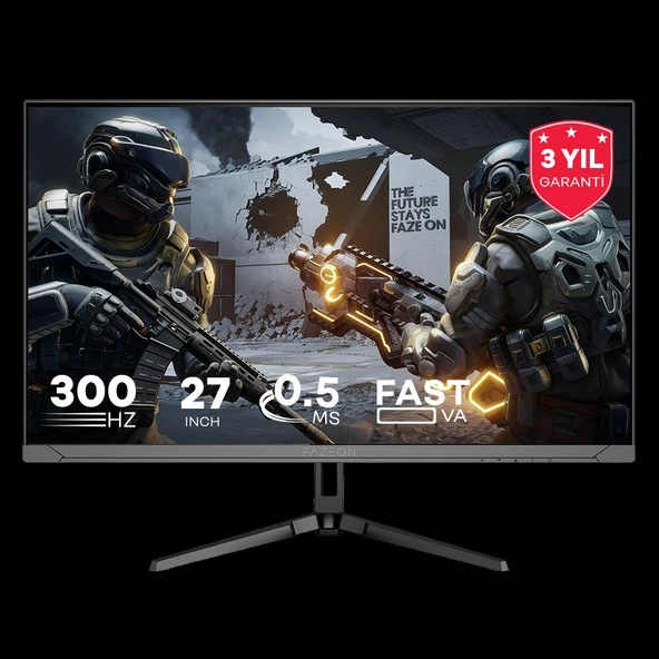 FAZEON X27F300 27" 300Hz 0.5ms FAST VA FHD HDMI*2+DP*2 RGB GAMING MONITOR