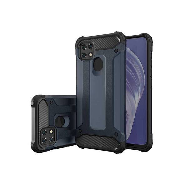 Oppo A15 Kılıf Zore Crash Zırh Silikon Kılıf - 8