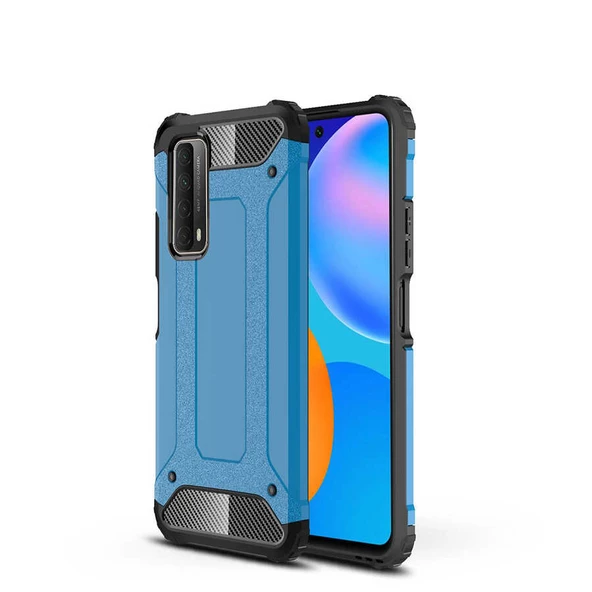 Huawei P Smart 2021 Kılıf Zore Crash Zırh Silikon Kılıf - 5