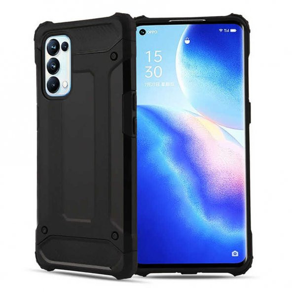 Oppo Reno 5 Pro 5G Kılıf Zore Crash Zırh Silikon Kılıf - 2