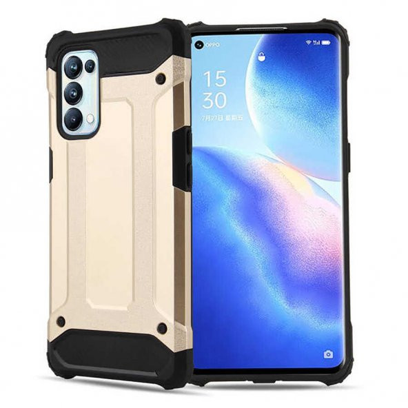 Oppo Reno 5 Pro 5G Kılıf Zore Crash Zırh Silikon Kılıf - 3