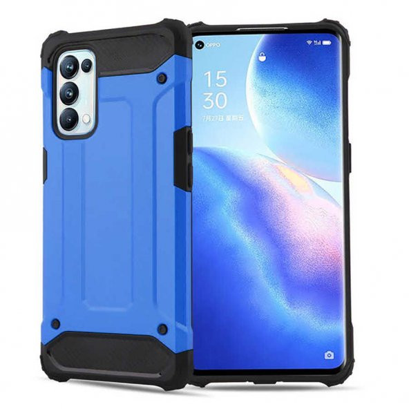 Oppo Reno 5 Pro 5G Kılıf Zore Crash Zırh Silikon Kılıf - 5