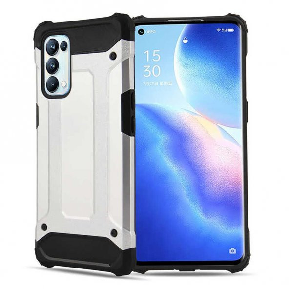 Oppo Reno 5 Pro 5G Kılıf Zore Crash Zırh Silikon Kılıf - 7