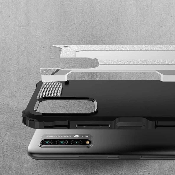 Xiaomi Redmi 9T Kılıf Zore Crash Zırh Silikon Kılıf - 11