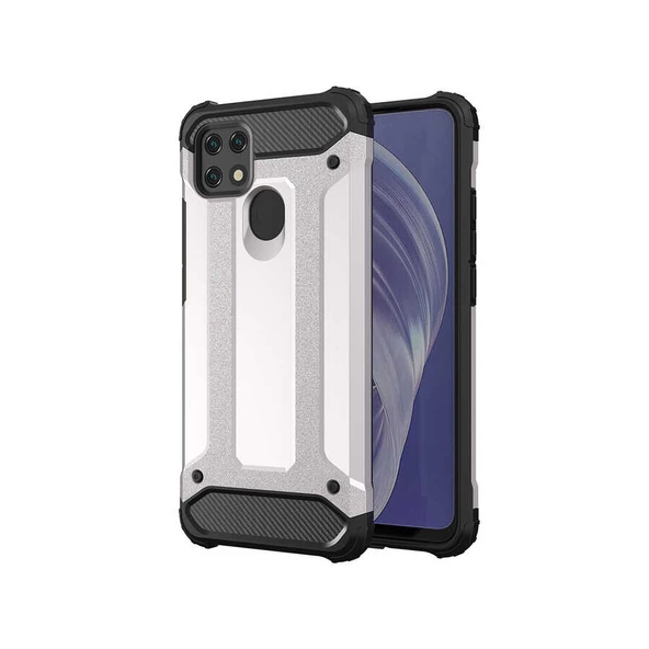 Oppo A15 Kılıf Zore Crash Zırh Silikon Kılıf - 6