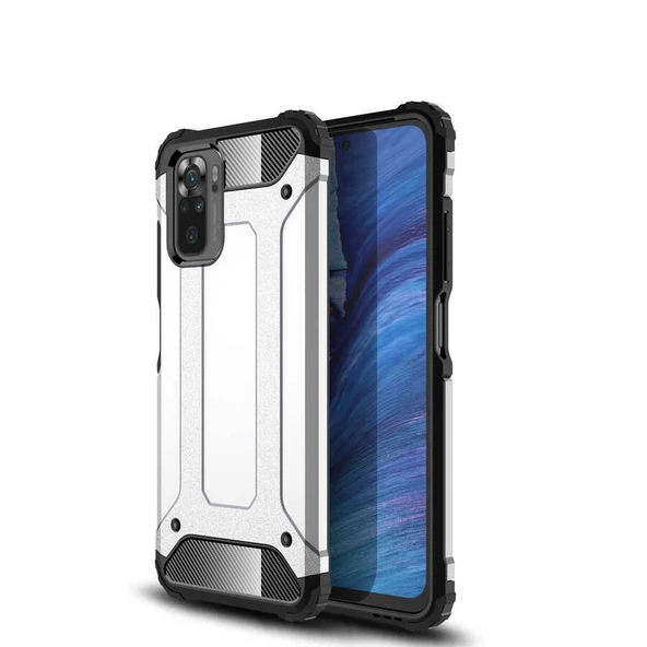 Xiaomi Redmi Note 10 Kılıf Zore Crash Zırh Silikon Kılıf - 6