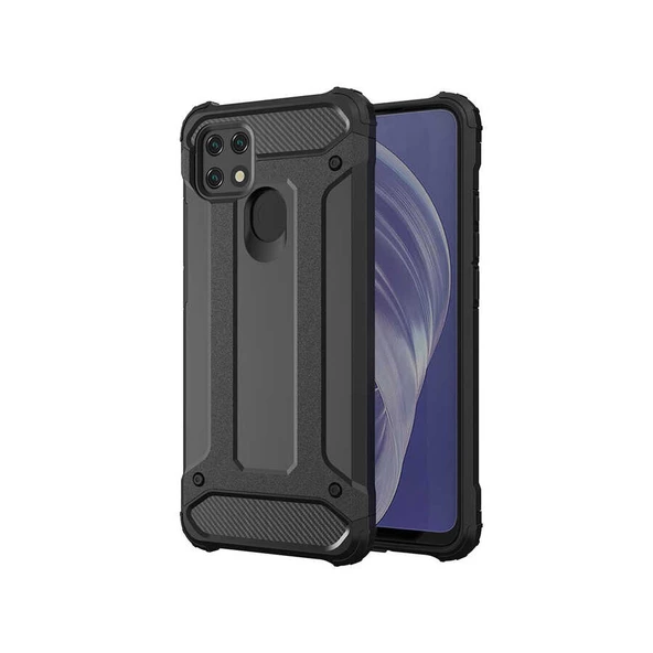 Oppo A15 Kılıf Zore Crash Zırh Silikon Kılıf - 2