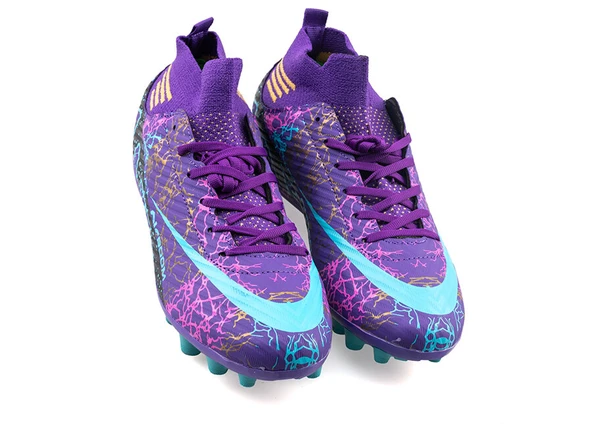 Laliga 565 Mor-Turkuaz Erkek Krampon Ayakkabı - 10
