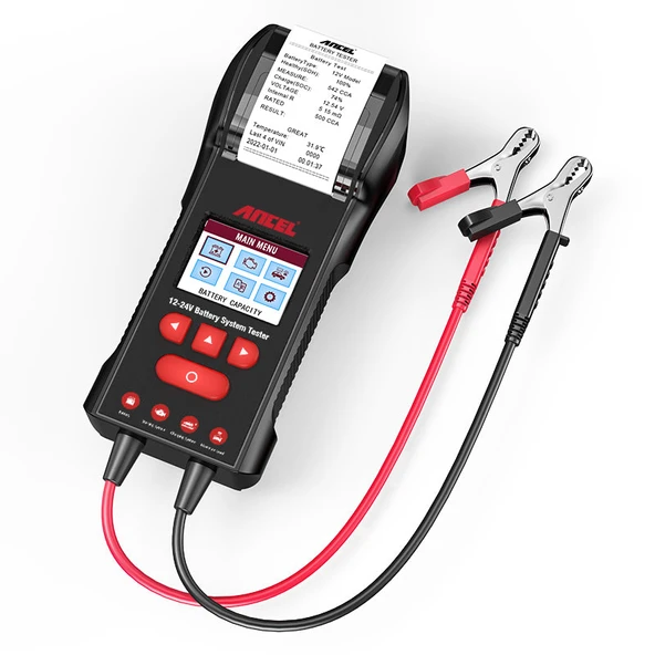 ANCEL BST600 12V & 24V Profesyonel Yazıcılı Akü Test Cihazı - 3
