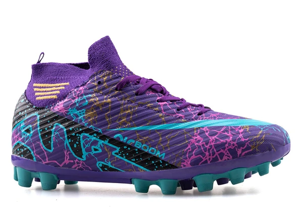 Laliga 565 Mor-Turkuaz Erkek Krampon Ayakkabı - 18