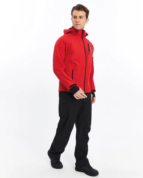 FreeCamp Eagle Softshell Ceket-KIRMIZI - Resim 12
