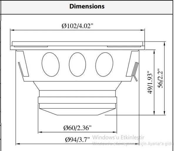 Reiss Audio RS M4NX 10 Cm Midrange 120W Maksimum 40W RMS - 6