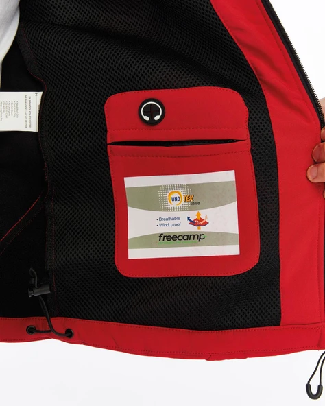 FreeCamp Eagle Softshell Ceket-KIRMIZI - Resim 5