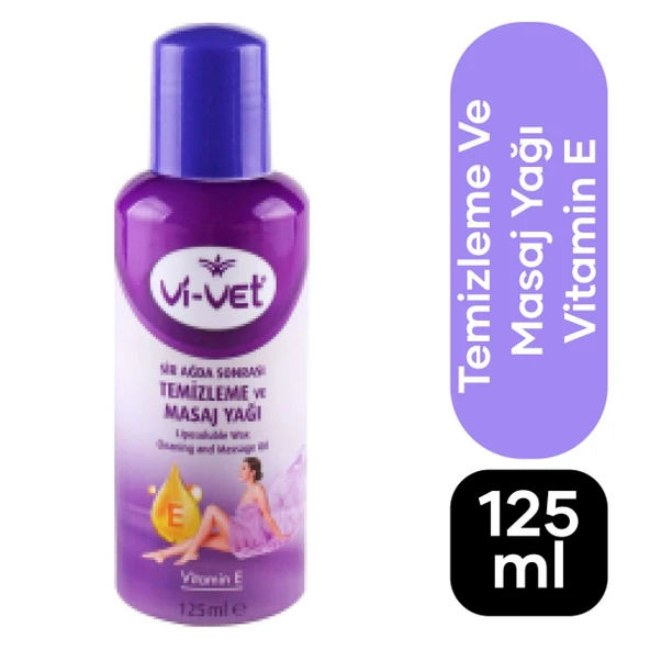Vİ-VET SİR AĞDA SONRASI TEMİZLEME VE MASAJ YAĞI 125ML VİTAMİN E ürün görseli 1