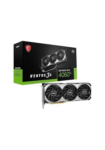 MSI NVIDIA GeForce RTX 4060 TI Ventus 3X E 8G OC 8 GB GDDR6 128 Bit Ekran Kartı