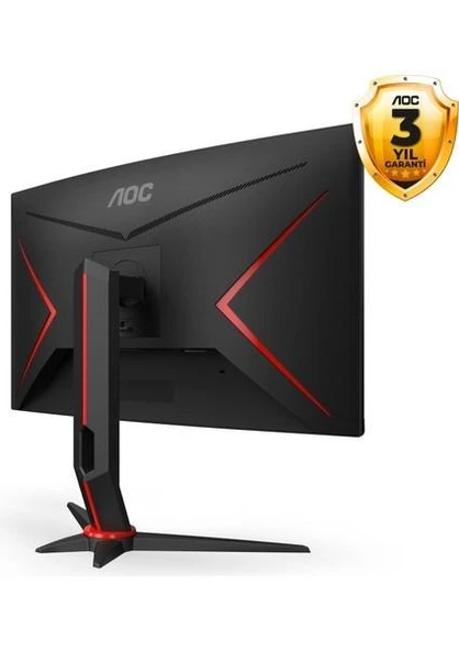AOC CQ27G2SE/BK 27" 1 ms 2K Curved 165 Hz Oyuncu Monitörü - 4