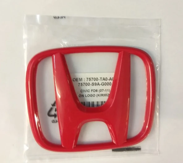 HONDA CİVİC FD6 KASA 2007-2011 ÖN LOGO / AMBLEM KIRMIZI
