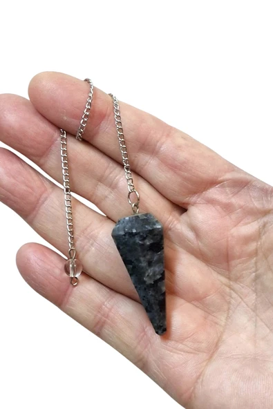 Doğal Larvikit Taşı Pandül Sarkaç 201-7 - 2