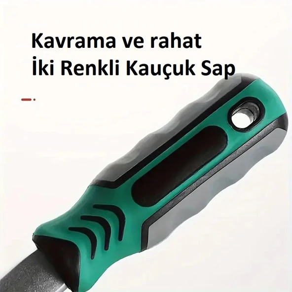 Krom Vanadyum Çelik 24 Dişli Kauçuk Saplı Cırcır Anahtarı 26 cm - 3
