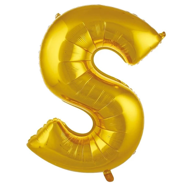 Folyo Balon 76cm Harf Altın "S" ürün görseli
