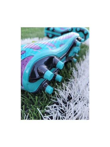 Laliga 565 Turkuaz-Mor Erkek Krampon Ayakkabı - 7