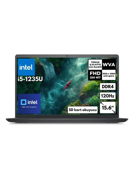 Dell Inspiron 3520 I5-1235U 64Gb Ram 2Tb 15.6 Fhd Windows 11 Pro I352010030U Kt36