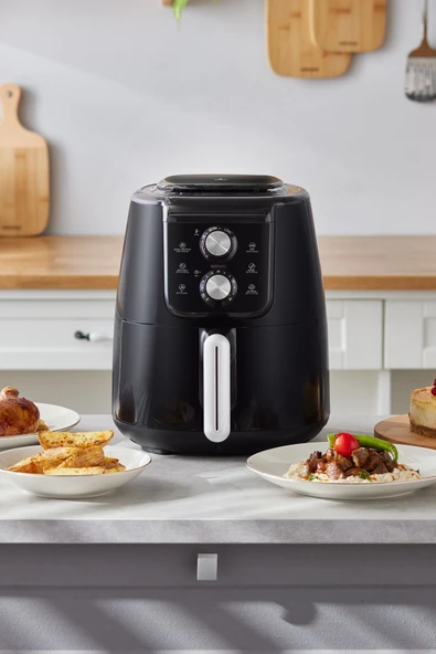 Karaca Air Pro Cook Manuel Xl Airfryer Black 4 Kişilik