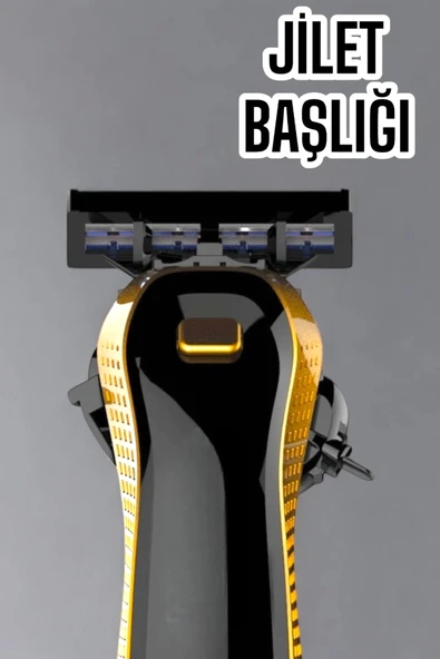 Jilet Başlıklı Tıraş Makine Sinek Kaydı Tıraş Seyahat Tipi Suya Dayanıklı - Resim 2