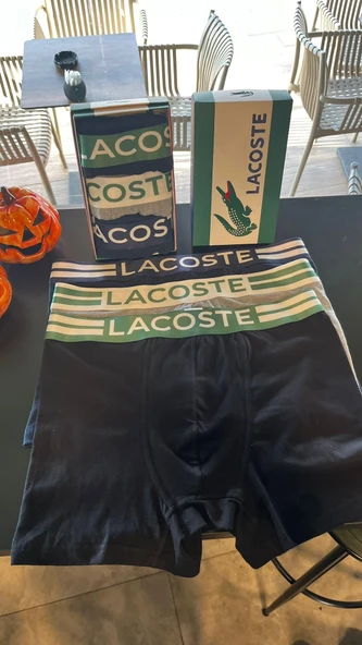 Lacoste Erkek 3 Lü Boxer