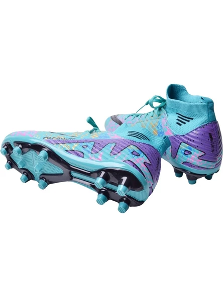 Laliga 565 Turkuaz-Mor Erkek Krampon Ayakkabı - 6
