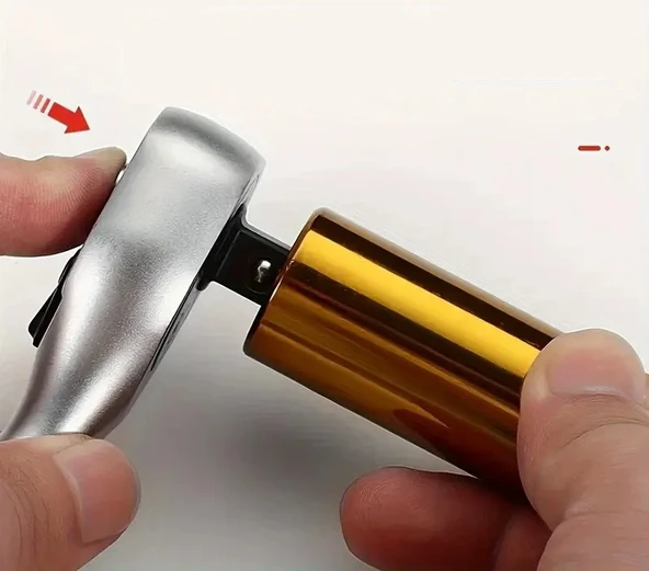 Krom Vanadyum Çelik 24 Dişli Kauçuk Saplı Cırcır Anahtarı 26 cm - 7