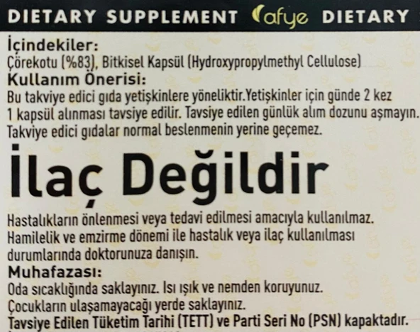 Afye Nigella Stevia   60 Kapsül - 3