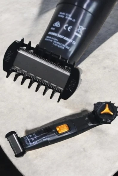 Jilet Başlıklı Tıraş Makine Sinek Kaydı Tıraş Seyahat Tipi Suya Dayanıklı - Resim 3