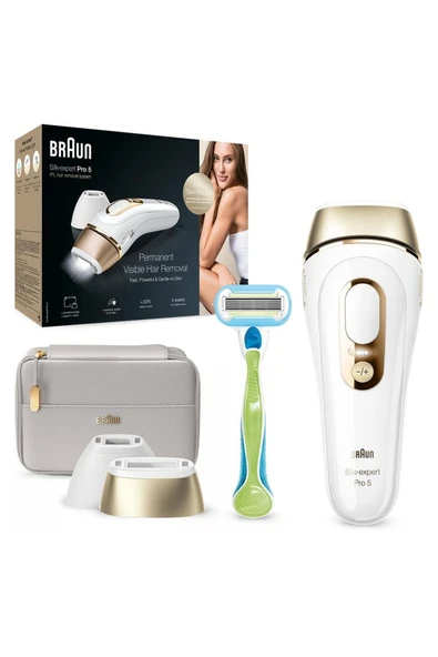 Braun Silk Expert Pro 5 PL5154 Yeni Nesil IPL + Tasarım Çanta Lazer Epilasyon Aleti - Resim 7