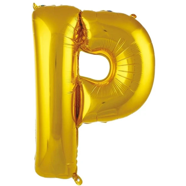 Folyo Balon 76cm Harf Altın "P"