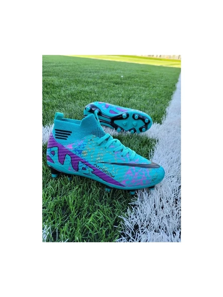 Laliga 565 Turkuaz-Mor Erkek Krampon Ayakkabı - 2