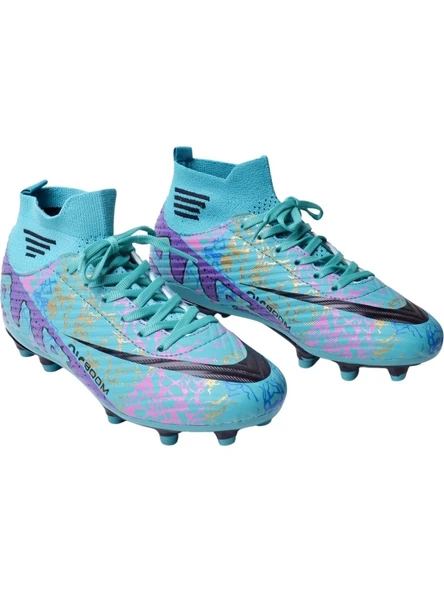 Laliga 565 Turkuaz-Mor Erkek Krampon Ayakkabı - 4