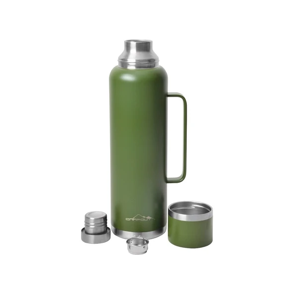Campout Çift Katmanlı Termos 1500 ML Yeşil - 2