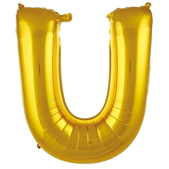 Folyo Balon 76cm Harf Altın "U"