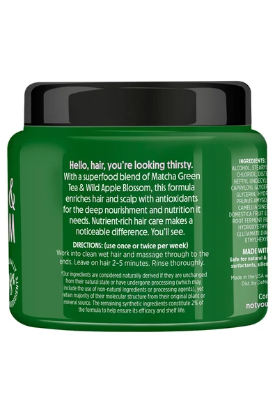 Not Your Mother's Matcha Green Tea & Wild Apple Blossom Besleyici Saç Maskesi 283GR - 2