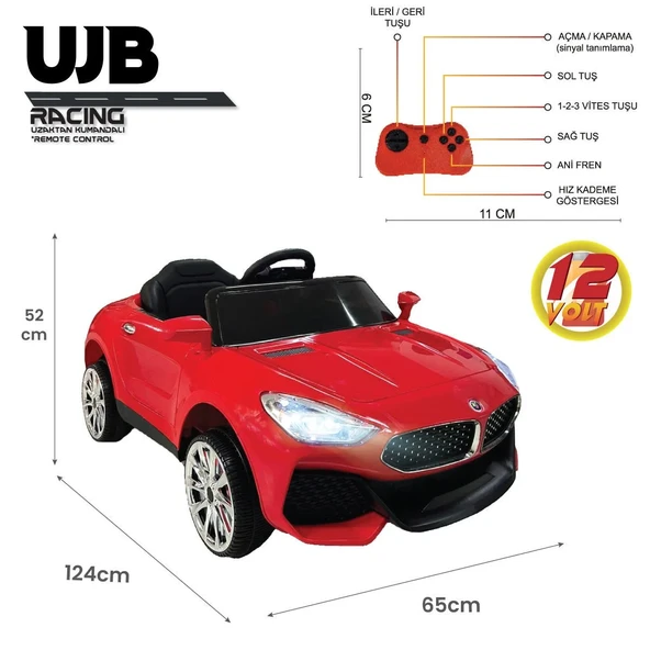 UJ Toys UJB Uzaktan Kumandalı BMV Akülü Araba