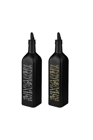 Selka Home - Marasca Baskılı Yazılı Yağdanlık 500 ML - 5