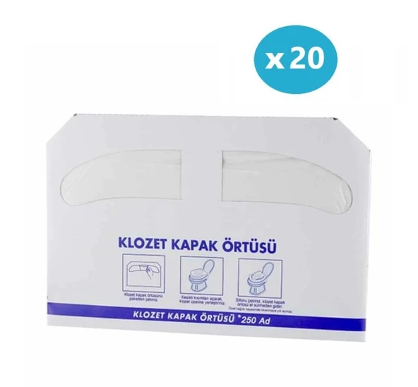 Omnisoft 20 Paket Klozet Kapak Örtüsü 5000 Adet