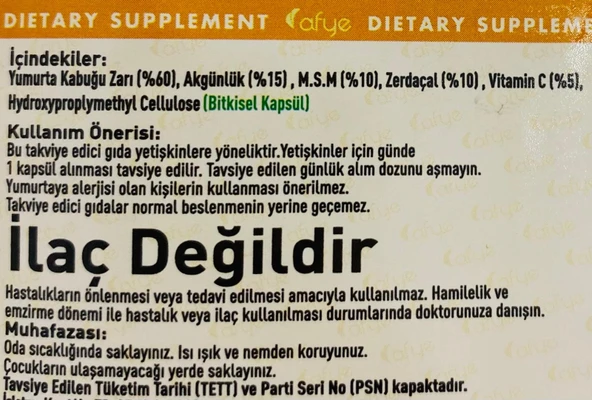 Afye Eggshell Membrane 30 kapsül - 3